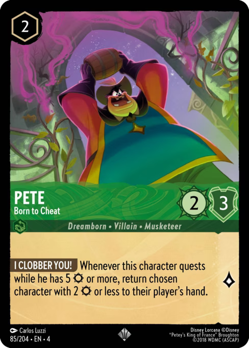 Pete - Born to Cheat Disney Lorcana card