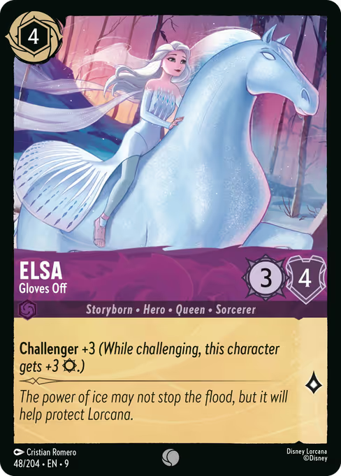 Elsa - Gloves Off Disney Lorcana card