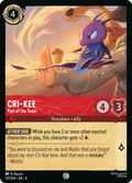 Cri-Kee - Part of the Team Disney Lorcana card