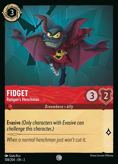 Fidget - Ratigan's Henchman Disney Lorcana card
