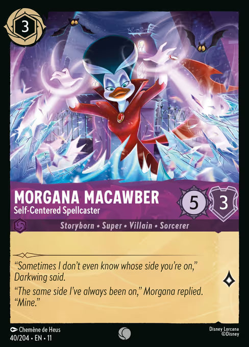 Morgana Macawber - Self-Centered Spellcaster Disney Lorcana card