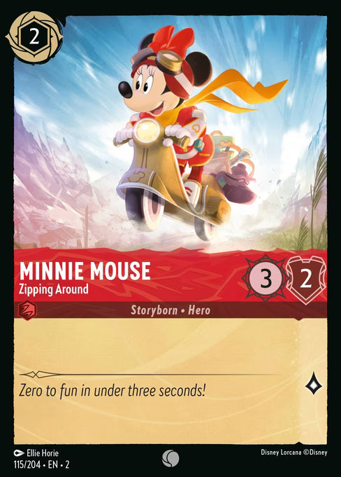 Minnie Mouse - Zipping Around Disney Lorcana card