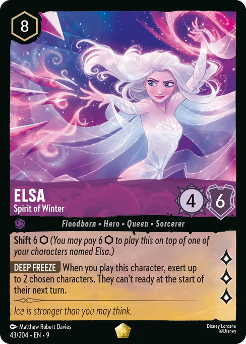 Elsa - Spirit of Winter Disney Lorcana card
