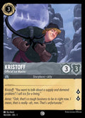 Kristoff - Official Ice Master Disney Lorcana card
