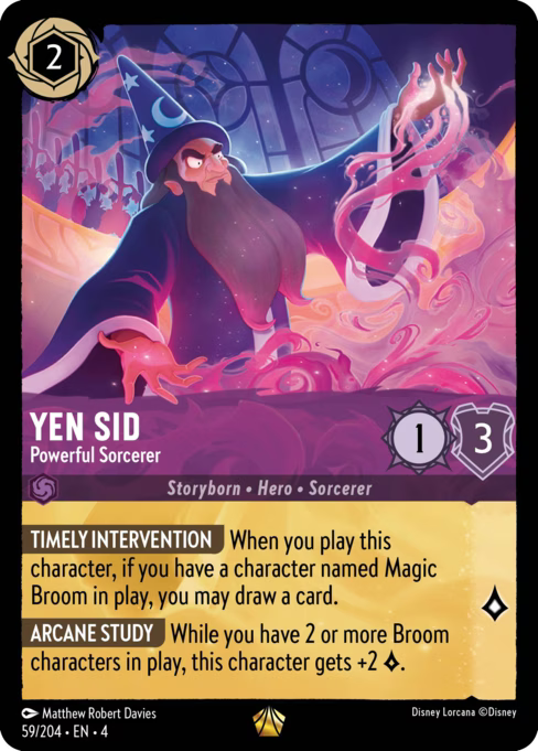 Yen Sid - Powerful Sorcerer Disney Lorcana card
