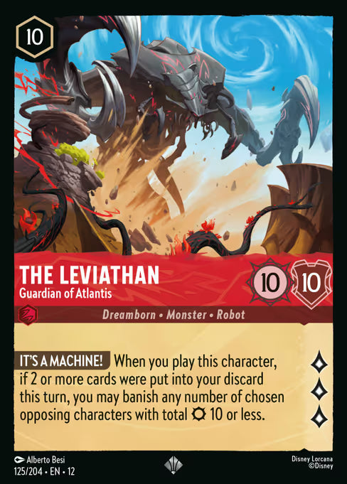The Leviathan - Guardian of Atlantis Disney Lorcana card