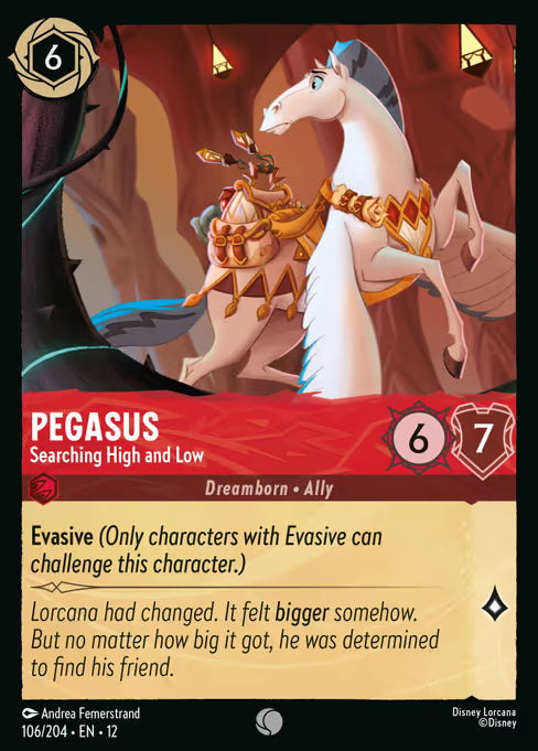 Pegasus - Searching High and Low Disney Lorcana card
