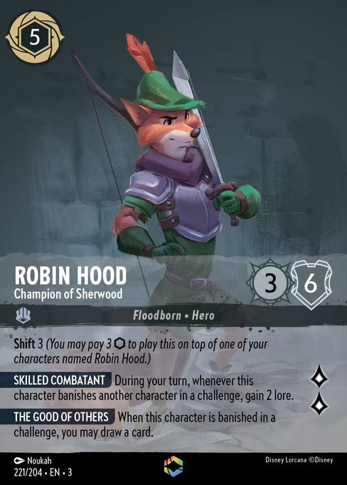 Robin Hood - Champion of Sherwood Disney Lorcana card
