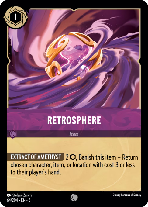 Retrosphere Disney Lorcana card
