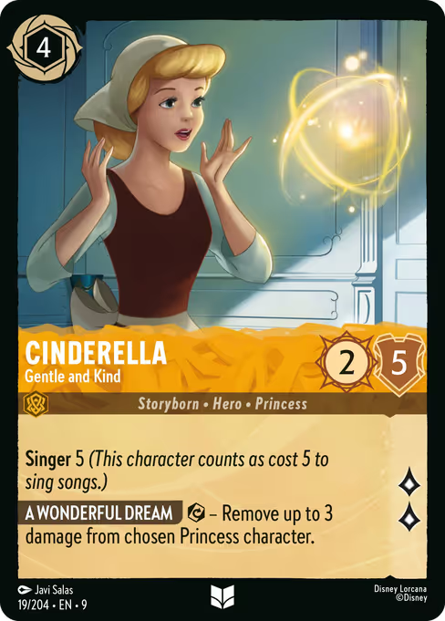 Cinderella - Gentle and Kind Disney Lorcana card