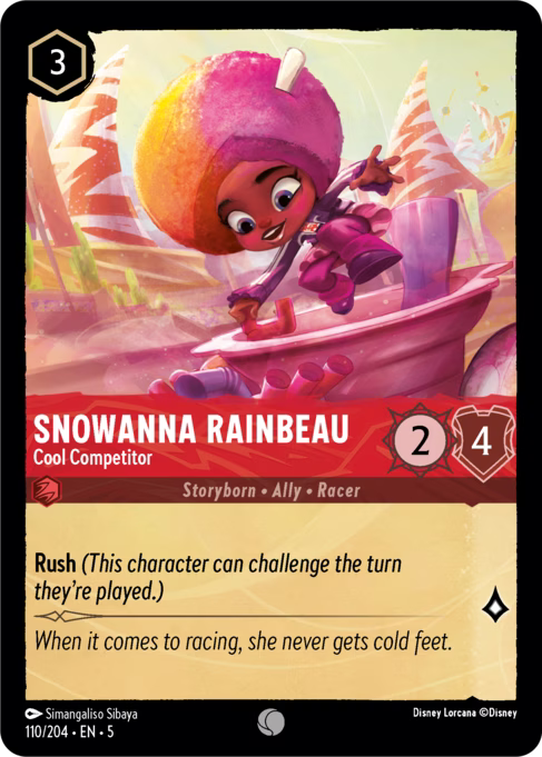 Snowanna Rainbeau - Cool Competitor Disney Lorcana card