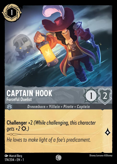 Captain Hook - Forceful Duelist Disney Lorcana card