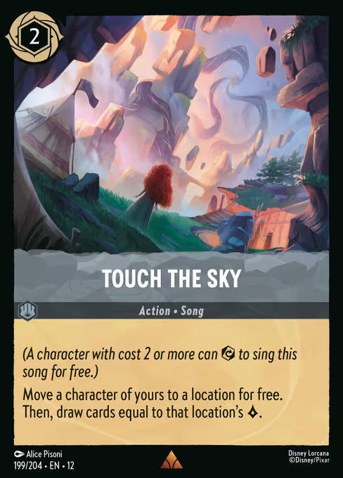 Touch the Sky Disney Lorcana card