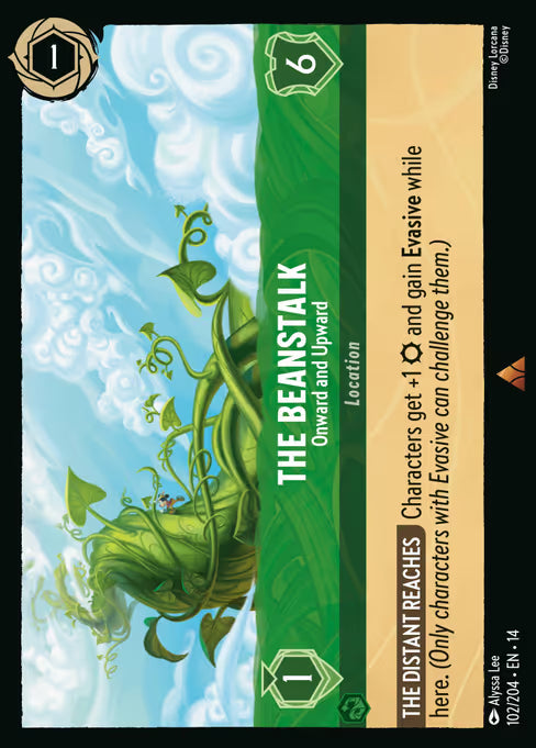 The Beanstalk - Onward and Upward Disney Lorcana card