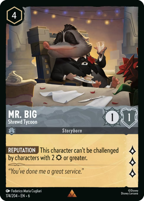 Mr. Big - Shrewd Tycoon Disney Lorcana card