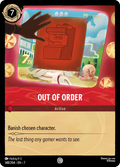 Out of Order Disney Lorcana card
