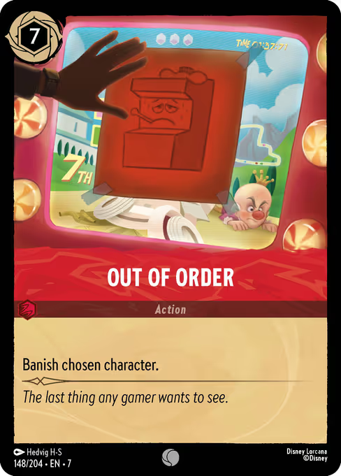 Out of Order Disney Lorcana card