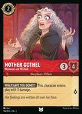Mother Gothel - Withered and Wicked Disney Lorcana card