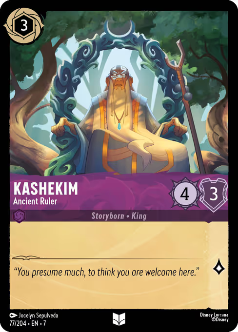 Kashekim - Ancient Ruler Disney Lorcana card