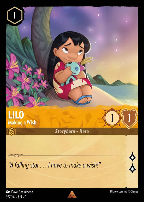 Lilo - Making a Wish Disney Lorcana card