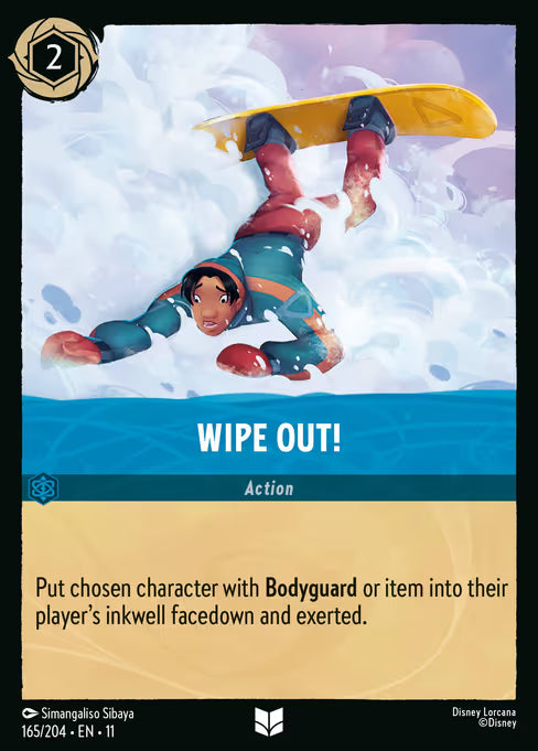 Wipe Out! Disney Lorcana card