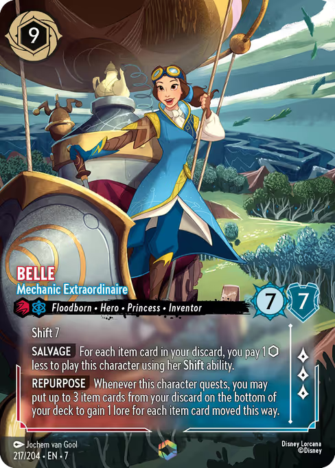 Belle - Mechanic Extraordinaire Disney Lorcana card