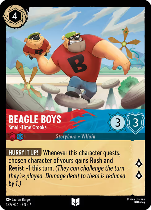 Beagle Boys - Small-Time Crooks Disney Lorcana card
