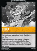 Stitch - "Rock Star" Disney Lorcana card