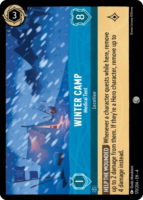Winter Camp - Medical Tent Disney Lorcana card