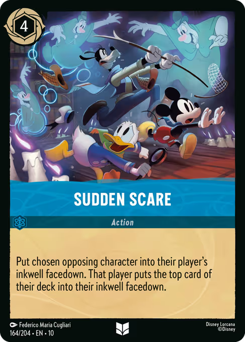 Sudden Scare Disney Lorcana card