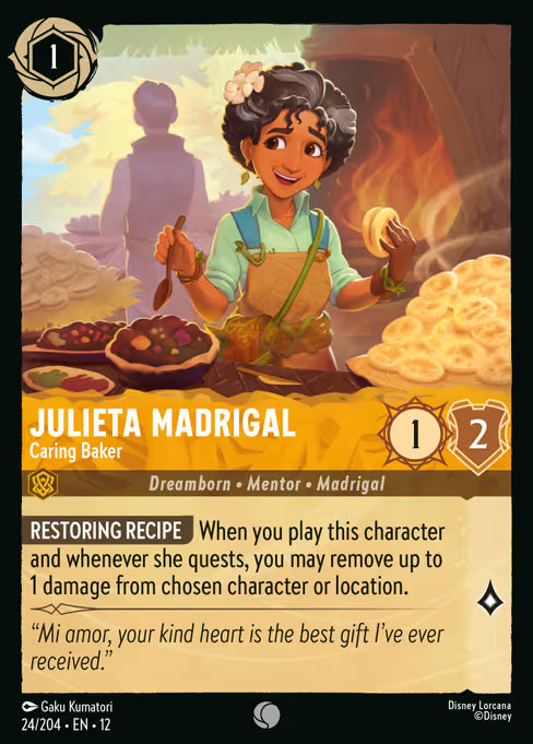 Julieta Madrigal - Caring Baker Disney Lorcana card