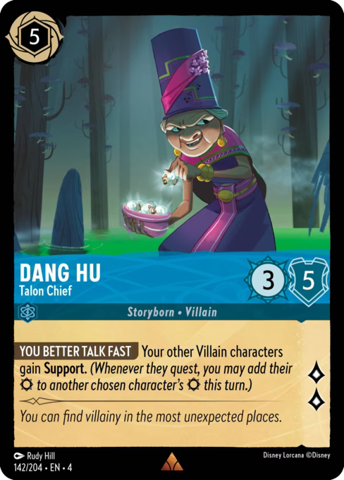 Dang Hu - Talon Chief Disney Lorcana card