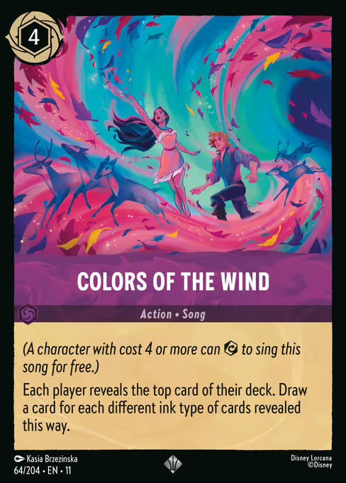 Colors of the Wind Disney Lorcana card