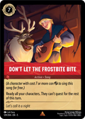 Don't Let the Frostbite Bite Disney Lorcana card