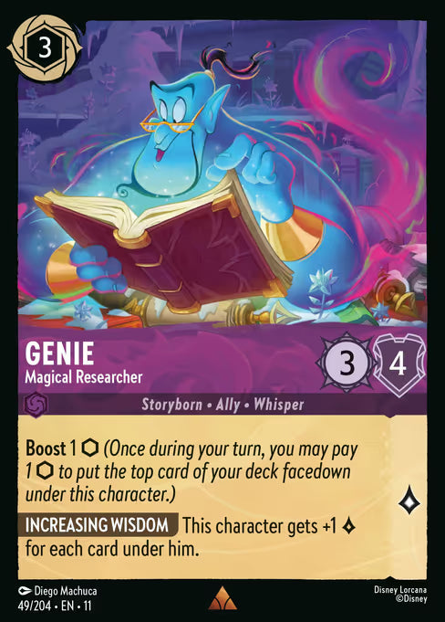 Genie - Magical Researcher Disney Lorcana card