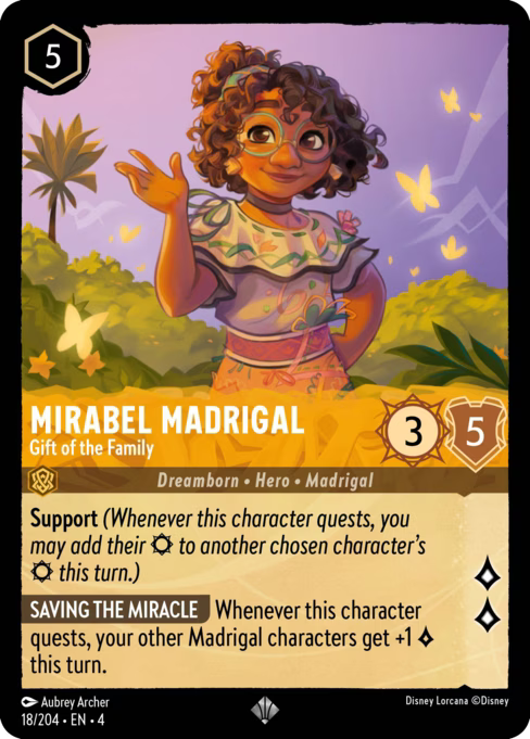 Mirabel Madrigal - Gift of the Family Disney Lorcana card