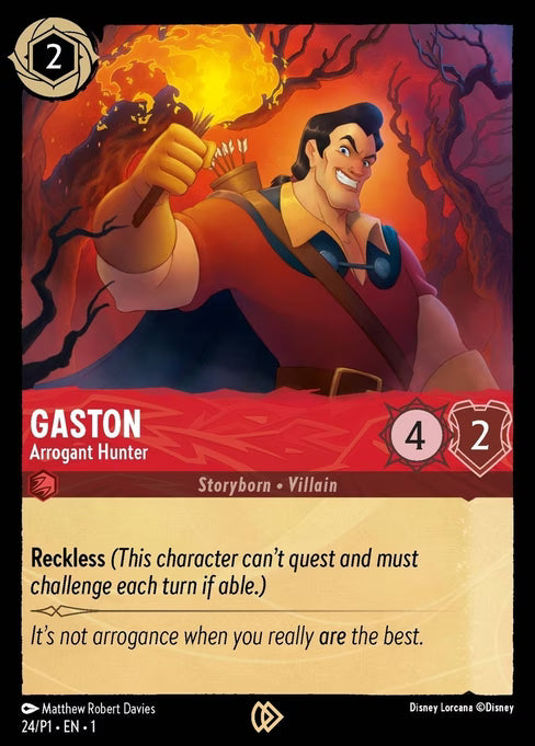 Gaston - Arrogant Hunter Disney Lorcana card
