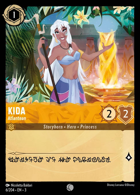 Kida - Atlantean Disney Lorcana card
