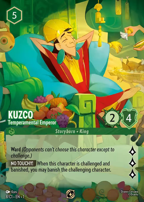 Kuzco - Temperamental Emperor Disney Lorcana card