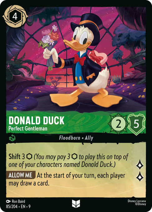Donald Duck - Perfect Gentleman Disney Lorcana card