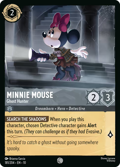 Minnie Mouse - Ghost Hunter Disney Lorcana card