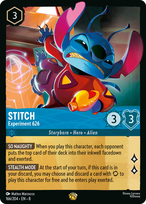 Stitch - Experiment 626 Disney Lorcana card