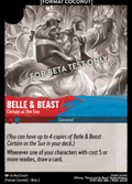 Belle & Beast - "Certain as the Sun" Disney Lorcana card