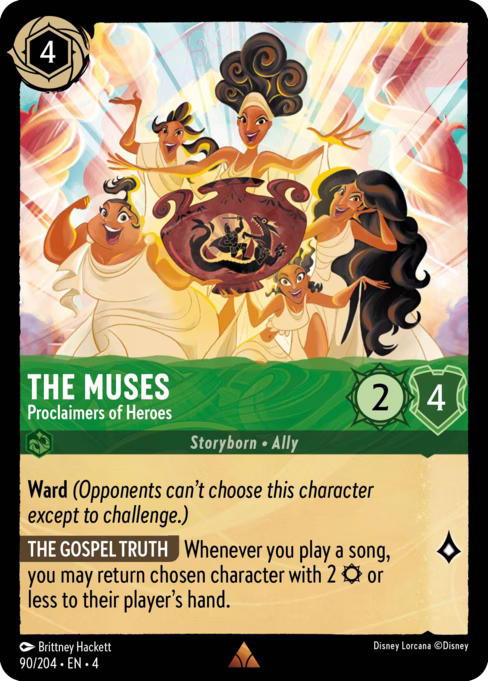 The Muses - Proclaimers of Heroes Disney Lorcana card
