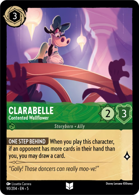 Clarabelle - Contented Wallflower Disney Lorcana card