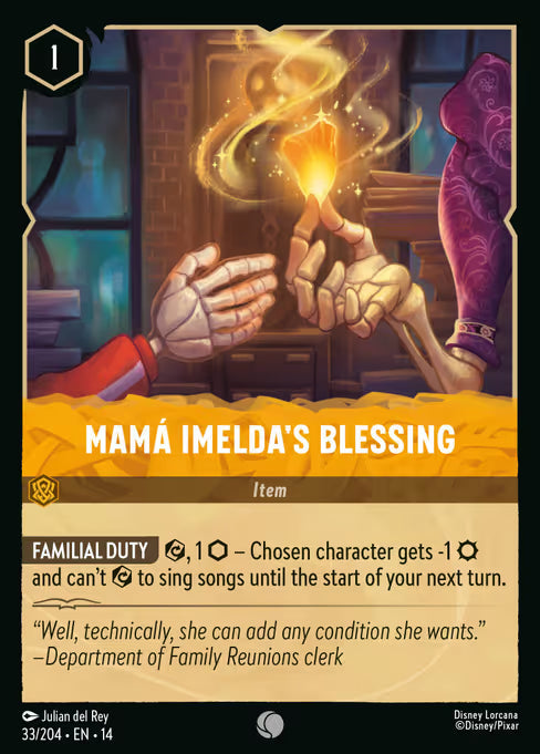 MamÃ¡ Imelda's Blessing Disney Lorcana card