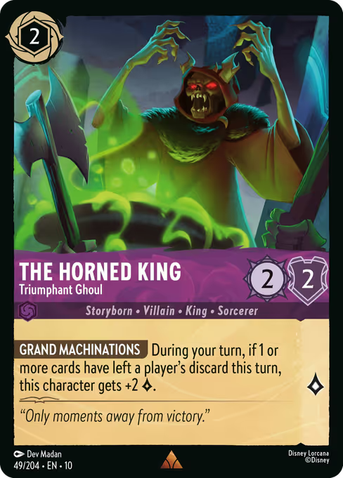 The Horned King - Triumphant Ghoul Disney Lorcana card