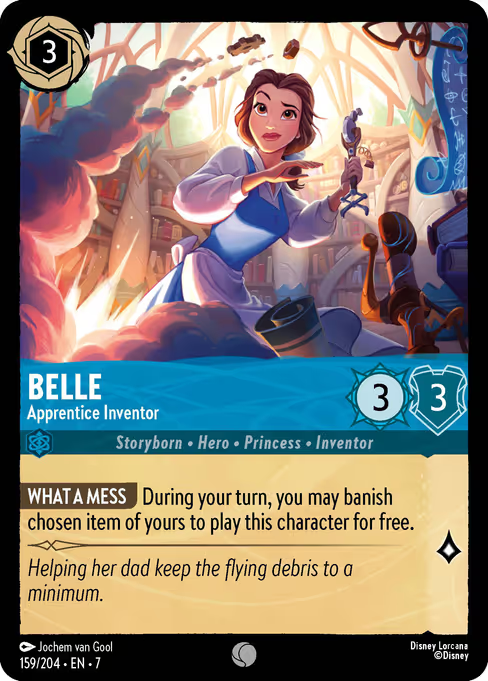 Belle - Apprentice Inventor Disney Lorcana card