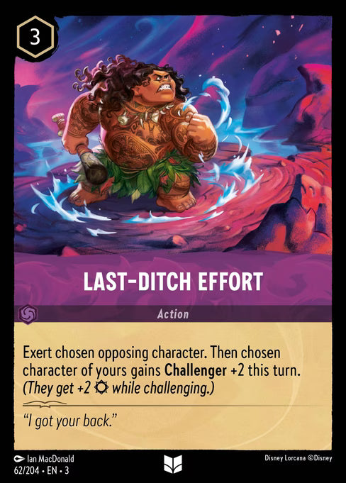 Last-Ditch Effort Disney Lorcana card