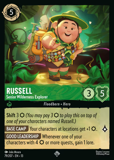 Russell - Senior Wilderness Explorer Disney Lorcana card